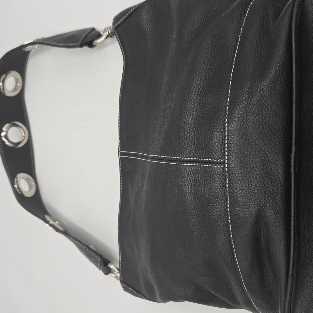 Tignanello Black Leather Shoulder Bag - Picture 3 of 8